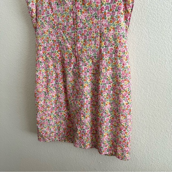 Vintage David Wayne Pastel Floral Dress Size 16 - Picture 9 of 10